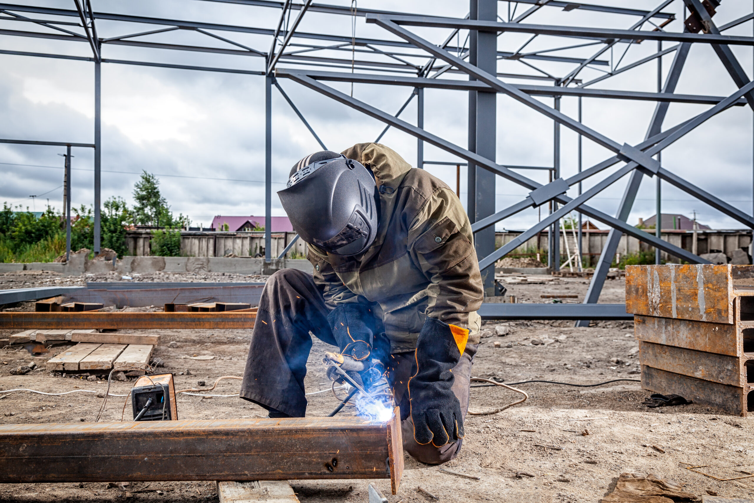 portable welding portable welding on job site